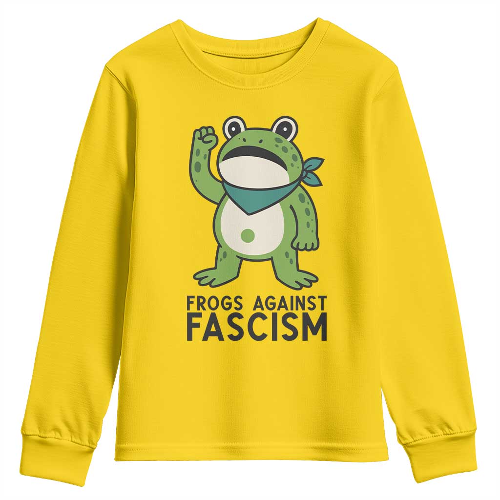 Frogs Against Fascism Youth Sweatshirt Portland Resist Protest Antifascist - Wonder Print Shop