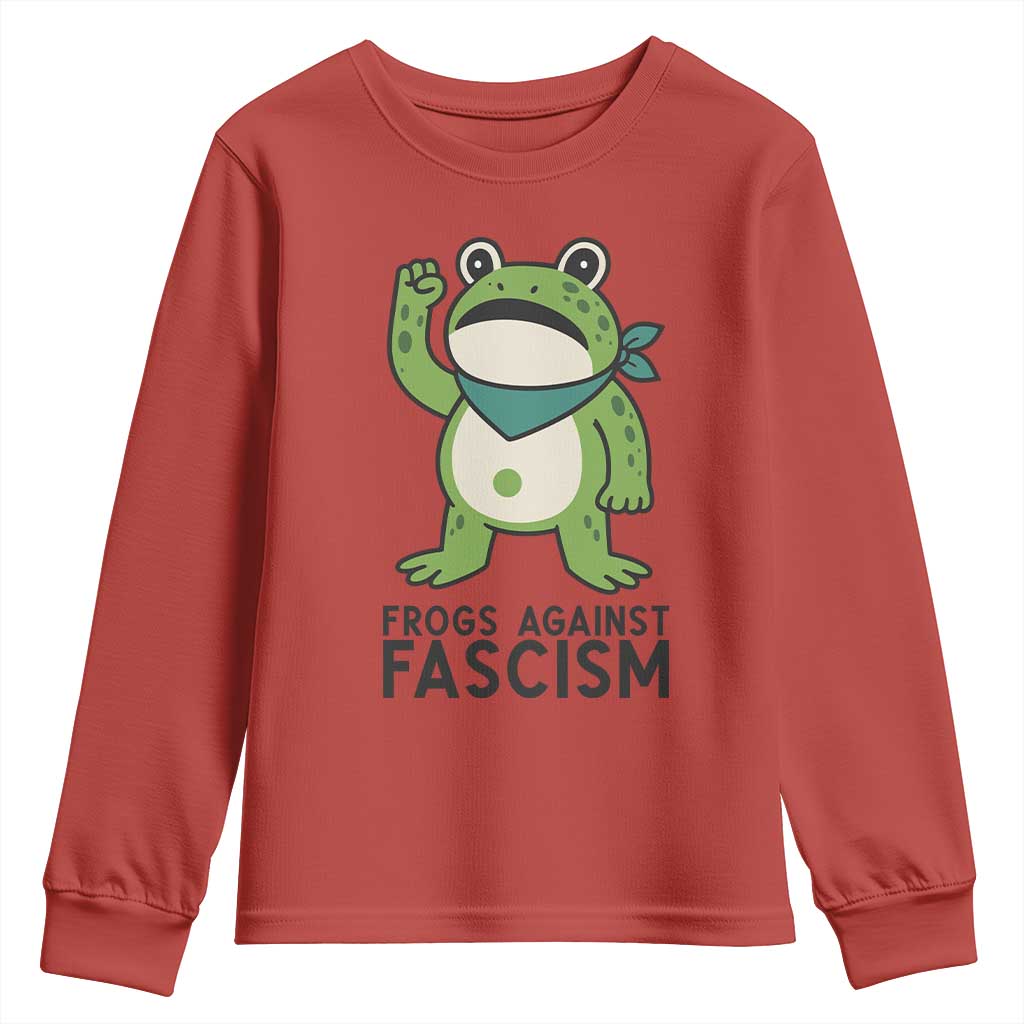 Frogs Against Fascism Youth Sweatshirt Portland Resist Protest Antifascist - Wonder Print Shop
