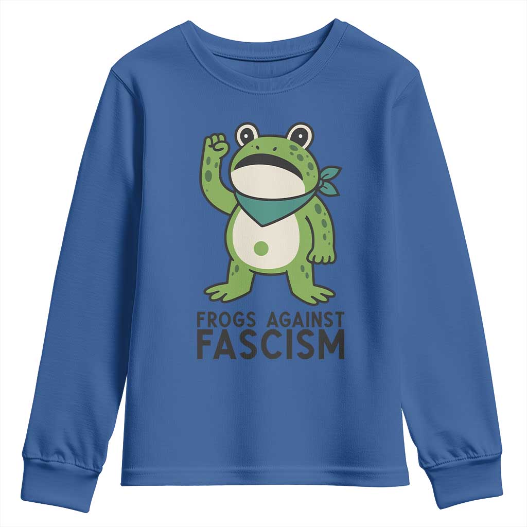 Frogs Against Fascism Youth Sweatshirt Portland Resist Protest Antifascist - Wonder Print Shop