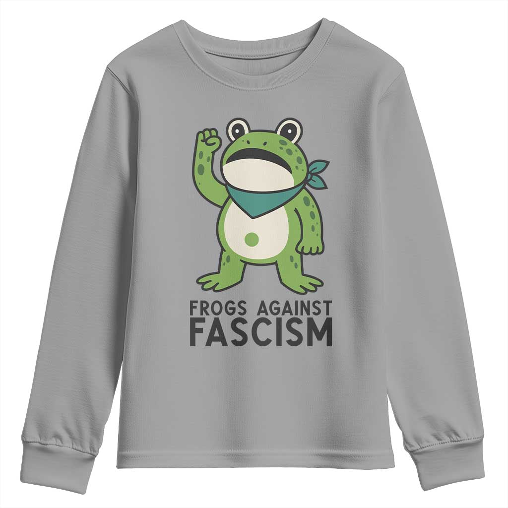 Frogs Against Fascism Youth Sweatshirt Portland Resist Protest Antifascist - Wonder Print Shop