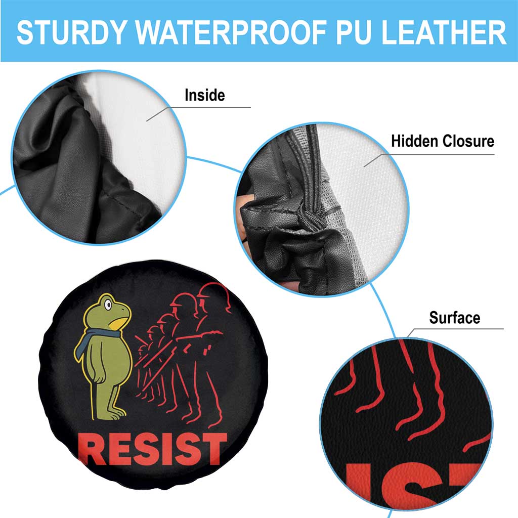 Frog Resist Spare Tire Cover Free Portland Political Satire - Wonder Print Shop