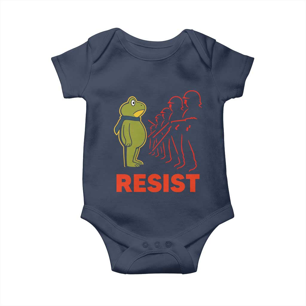 Frog Resist Baby Onesie Free Portland Political Satire - Wonder Print Shop