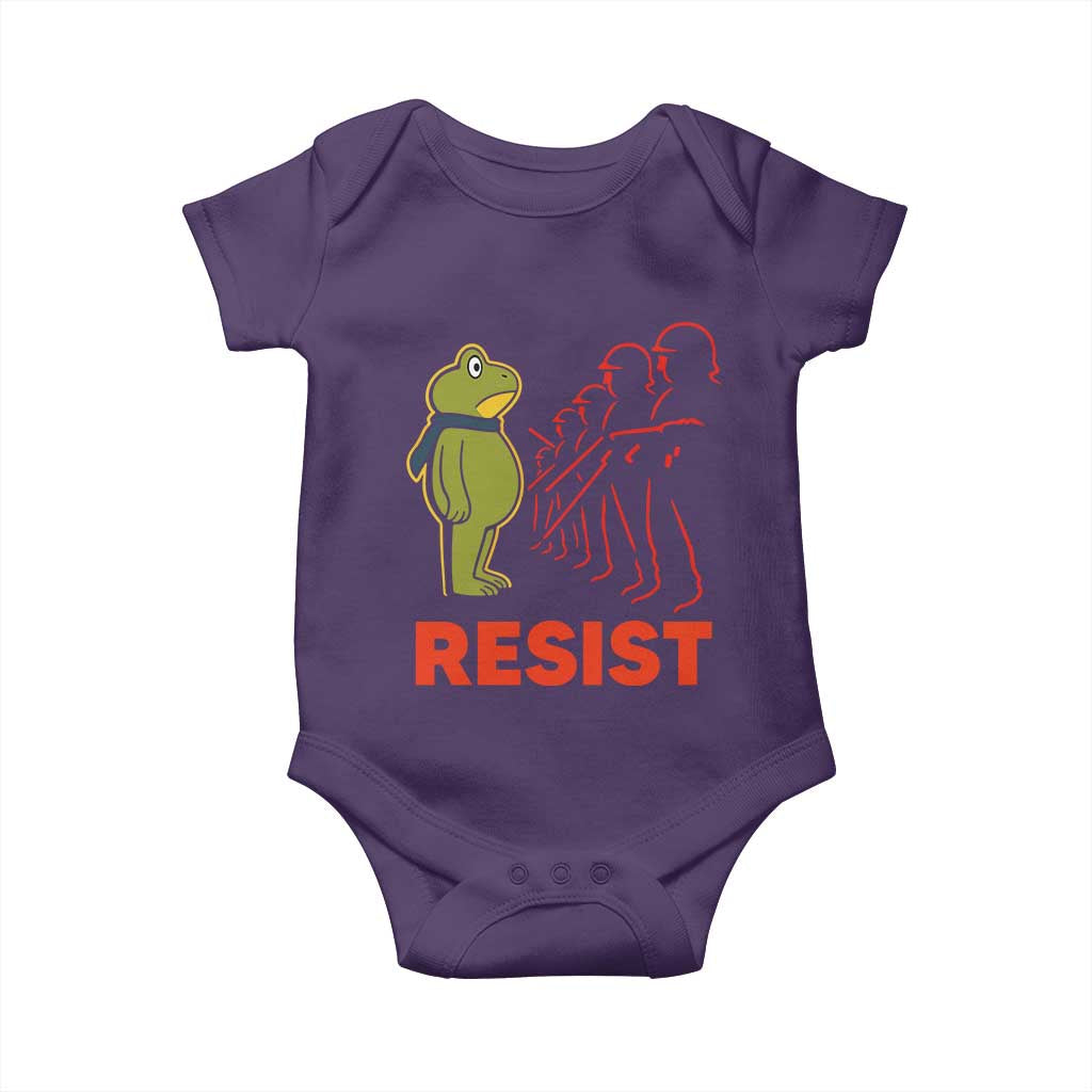 Frog Resist Baby Onesie Free Portland Political Satire - Wonder Print Shop