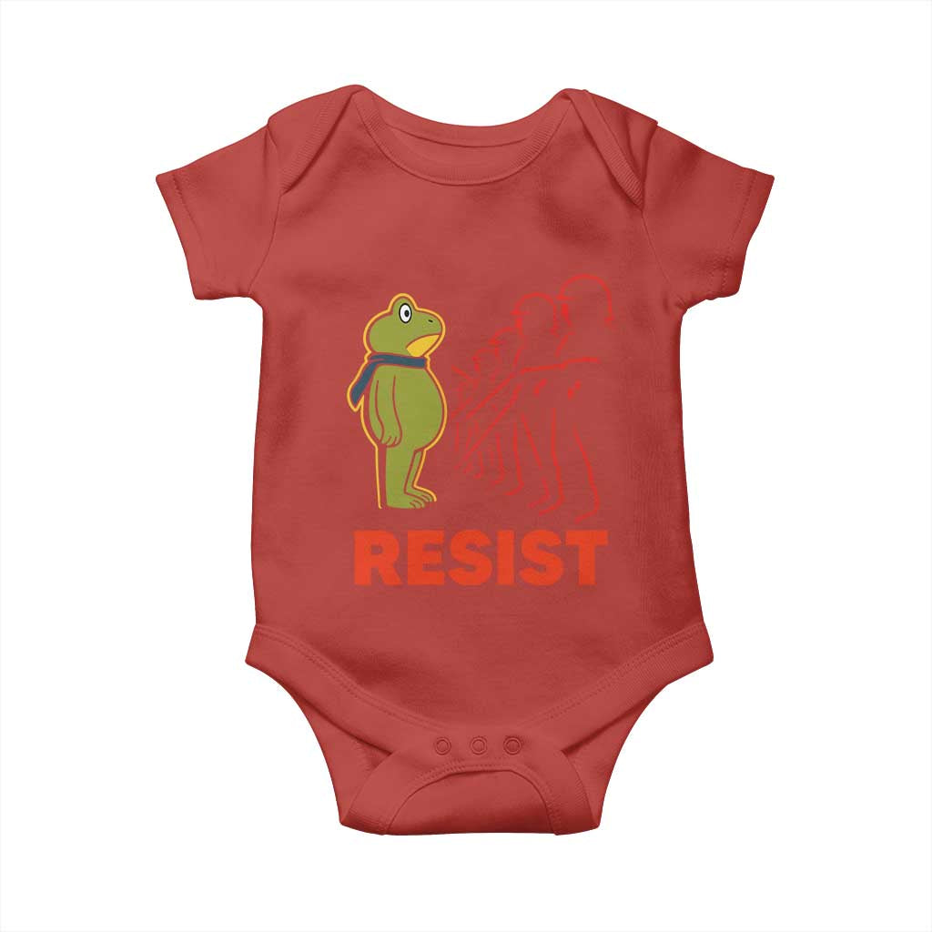 Frog Resist Baby Onesie Free Portland Political Satire - Wonder Print Shop