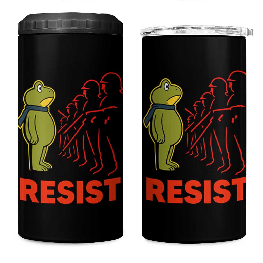 Frog Resist 4 in 1 Can Cooler Tumbler Free Portland Political Satire - Wonder Print Shop