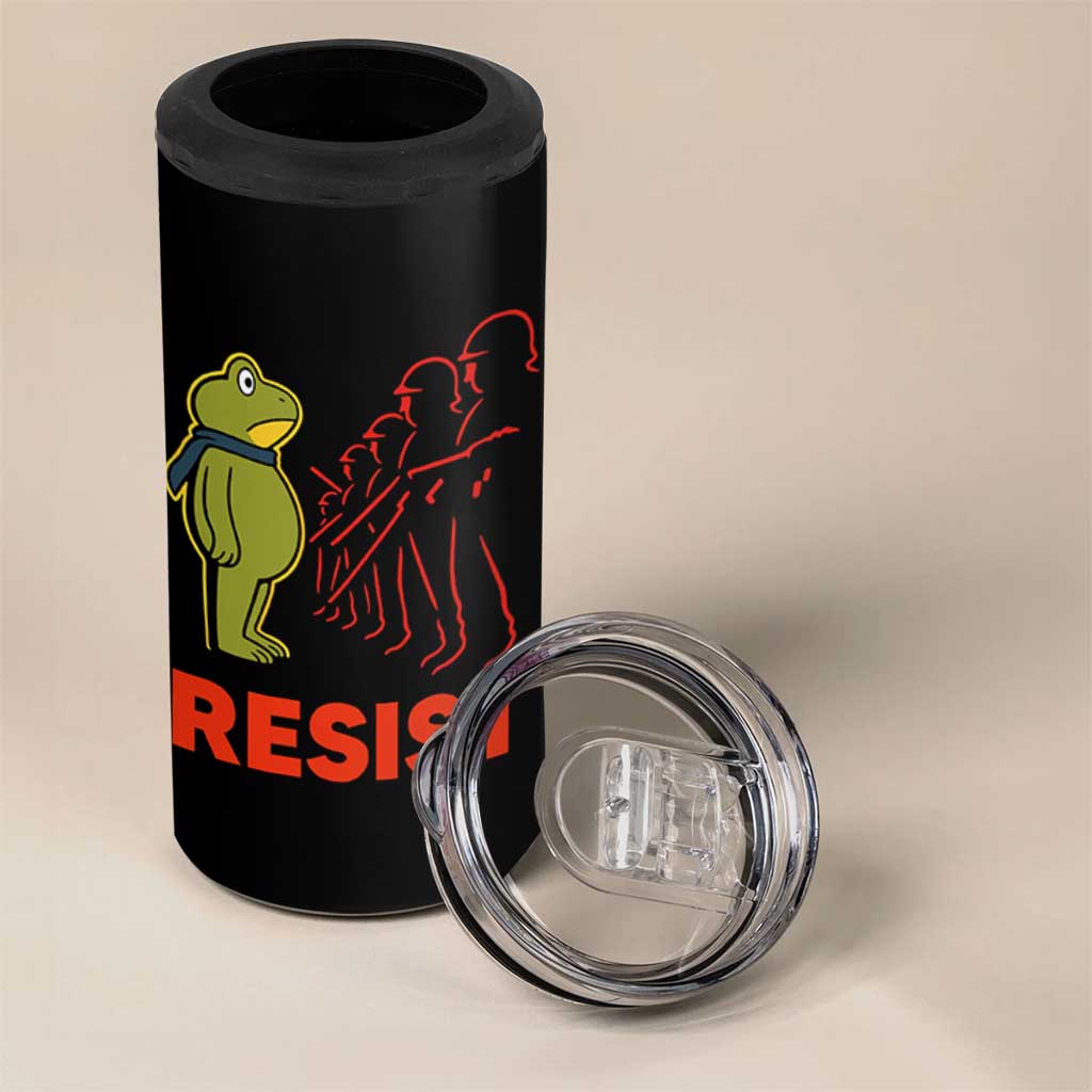 Frog Resist 4 in 1 Can Cooler Tumbler Free Portland Political Satire - Wonder Print Shop