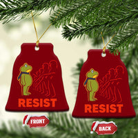 Frog Resist Ceramic Ornament Free Portland Political Satire - Wonder Print Shop