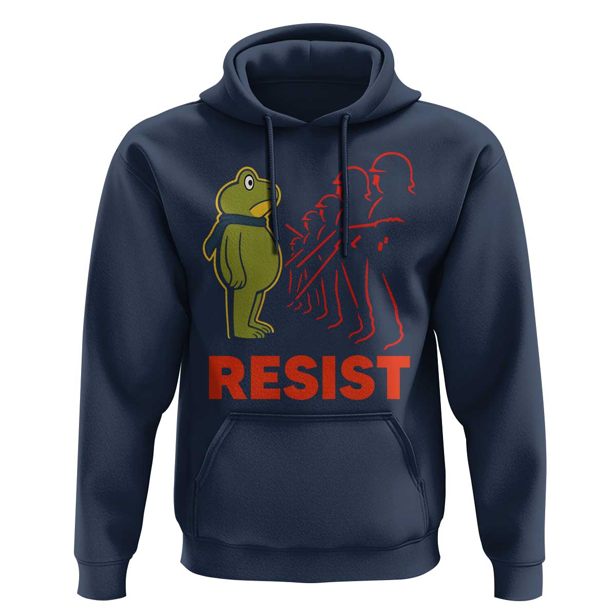 Frog Resist Hoodie Free Portland Political Satire - Wonder Print Shop