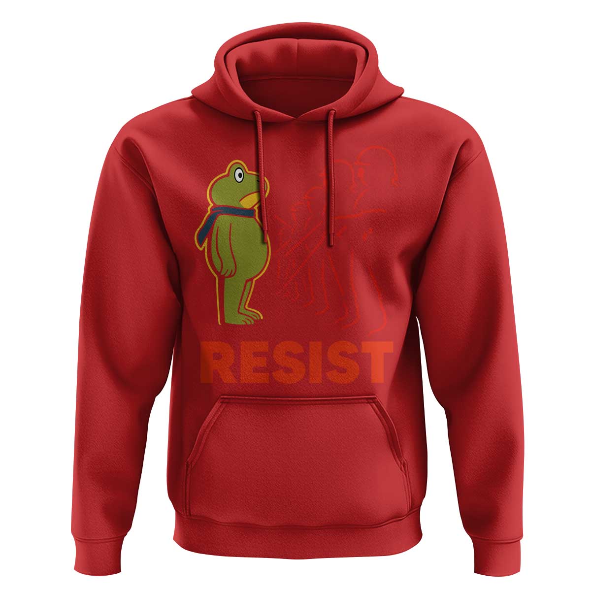 Frog Resist Hoodie Free Portland Political Satire - Wonder Print Shop