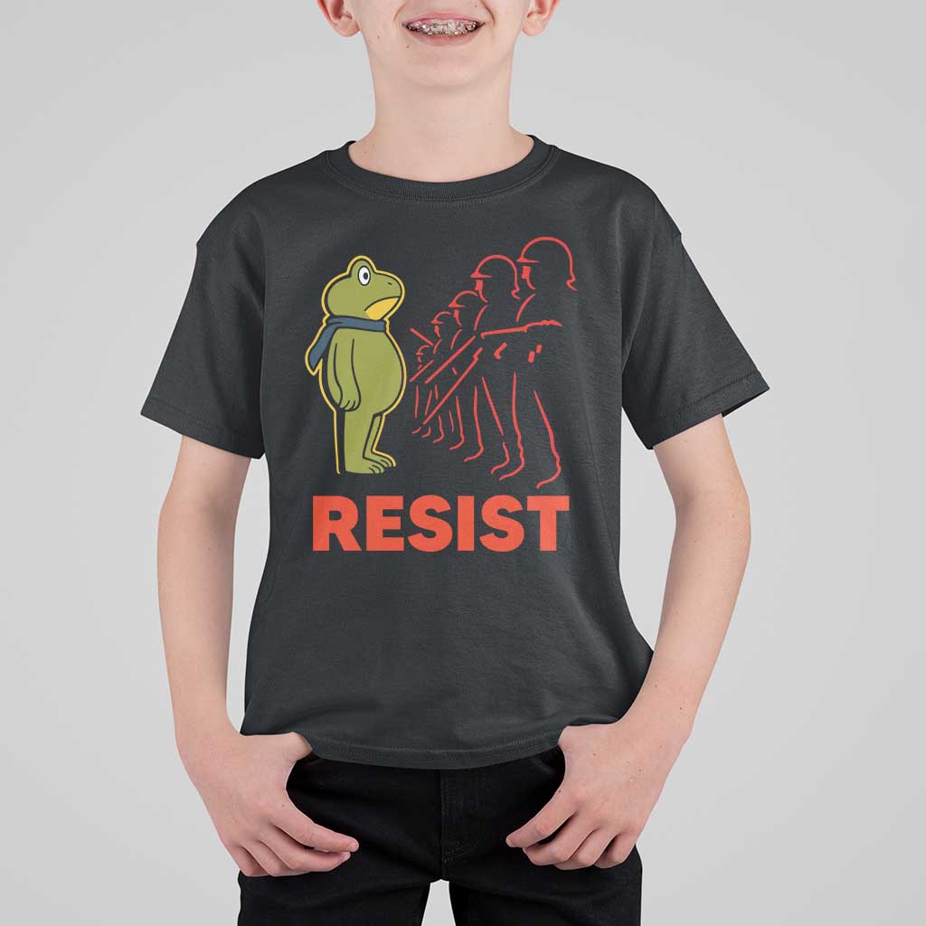 Frog Resist T Shirt For Kid Free Portland Political Satire - Wonder Print Shop