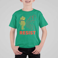 Frog Resist T Shirt For Kid Free Portland Political Satire - Wonder Print Shop