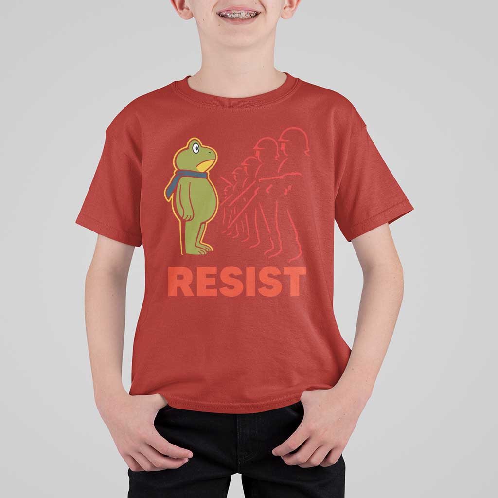 Frog Resist T Shirt For Kid Free Portland Political Satire - Wonder Print Shop
