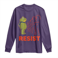 Frog Resist Long Sleeve Shirt Free Portland Political Satire - Wonder Print Shop