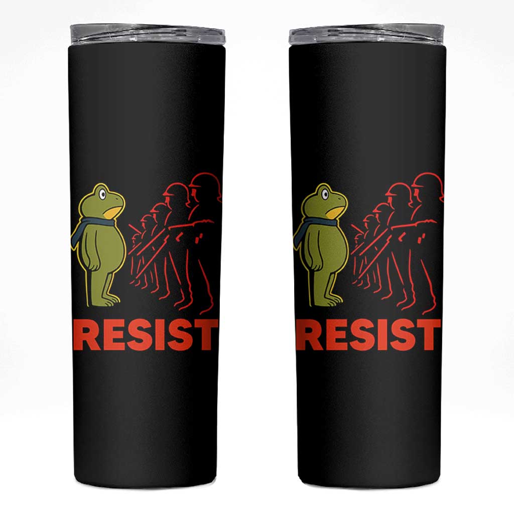 Frog Resist Skinny Tumbler Free Portland Political Satire - Wonder Print Shop