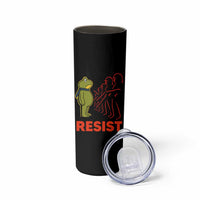 Frog Resist Skinny Tumbler Free Portland Political Satire - Wonder Print Shop