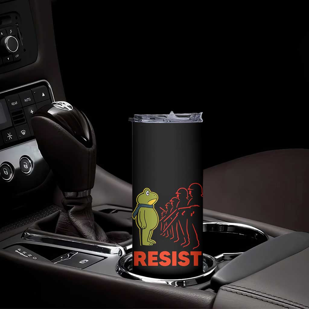 Frog Resist Skinny Tumbler Free Portland Political Satire - Wonder Print Shop