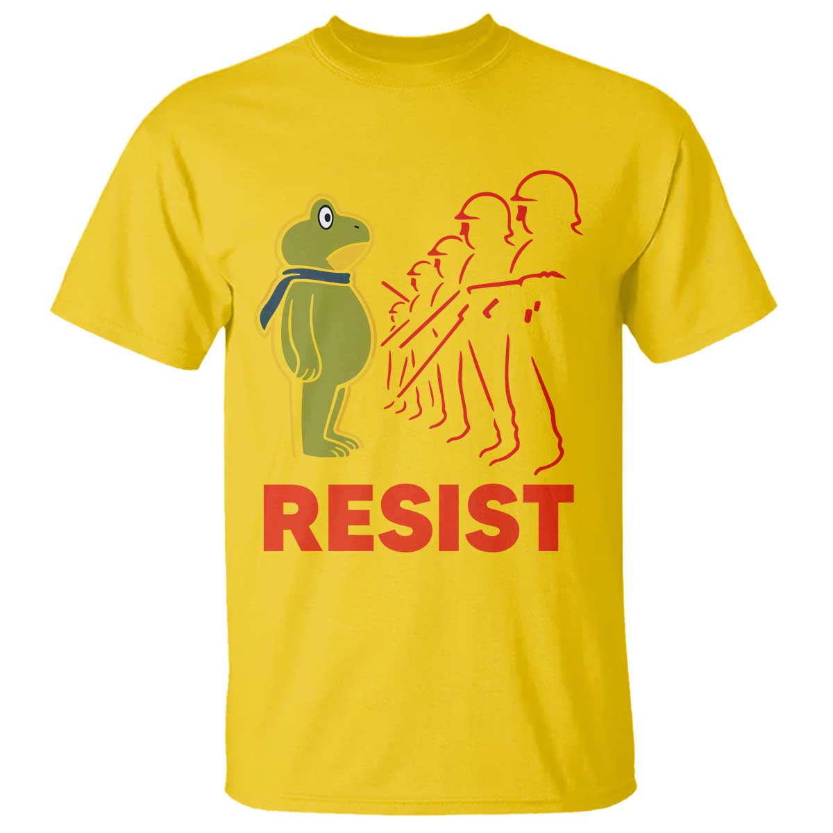 Frog Resist T Shirt Free Portland Political Satire - Wonder Print Shop