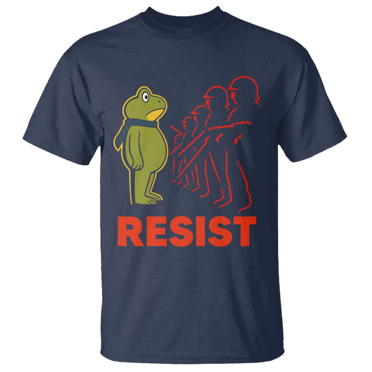 Frog Resist T Shirt Free Portland Political Satire - Wonder Print Shop