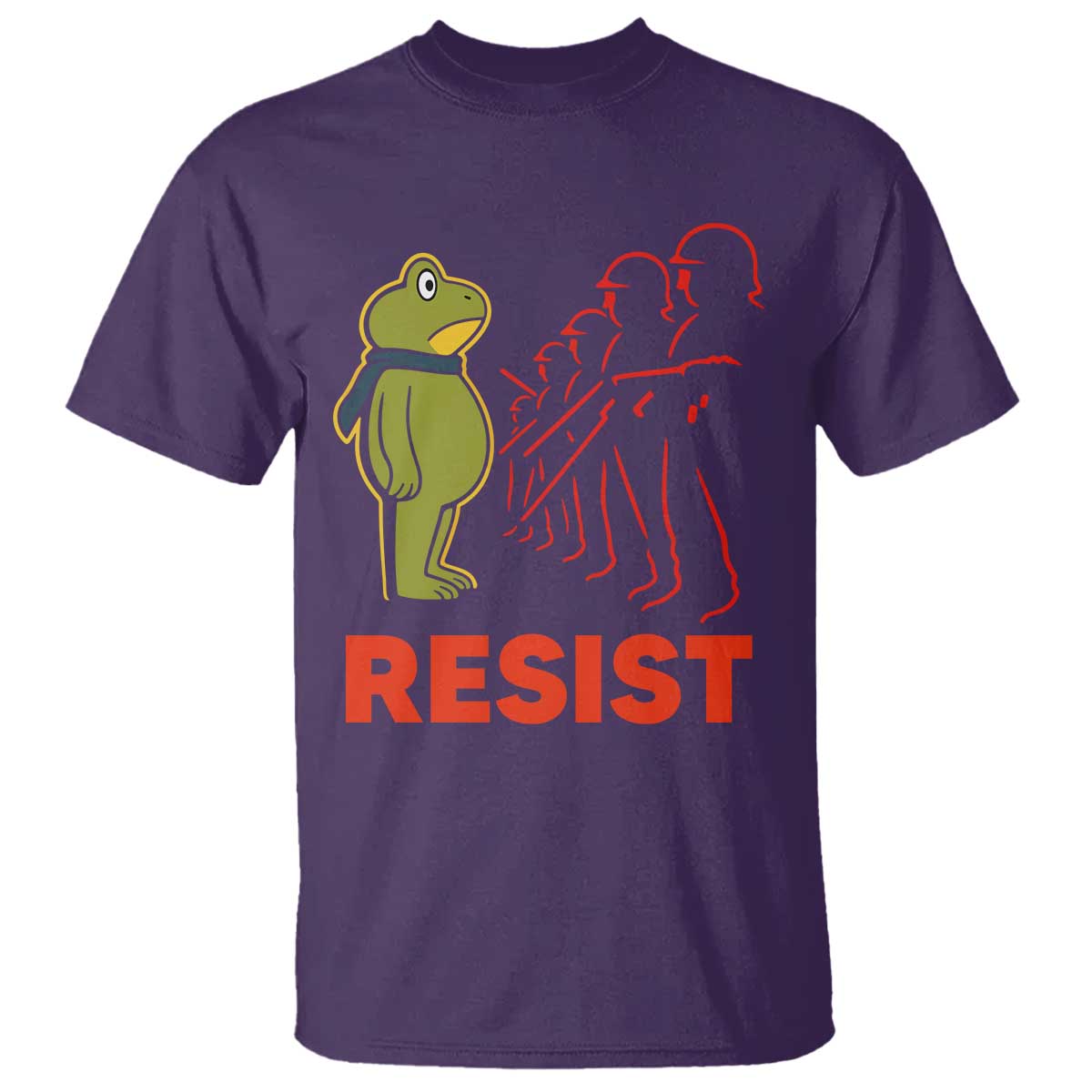 Frog Resist T Shirt Free Portland Political Satire - Wonder Print Shop