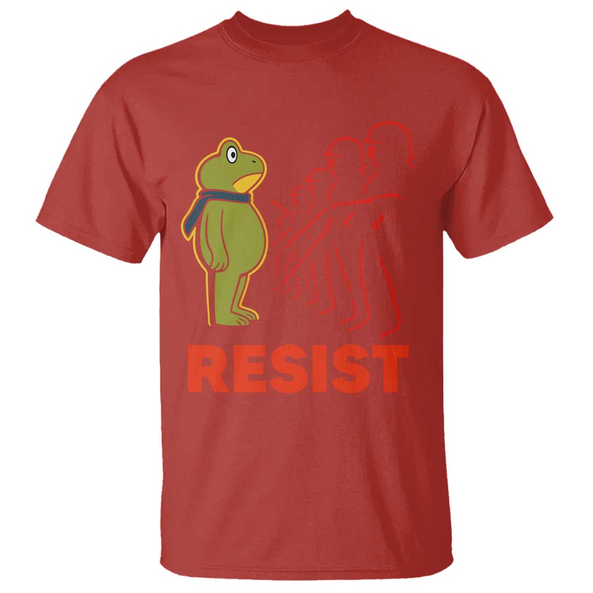 Frog Resist T Shirt Free Portland Political Satire - Wonder Print Shop