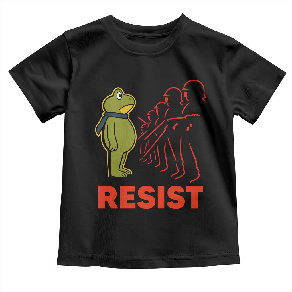 Frog Resist Toddler T Shirt Free Portland Political Satire - Wonder Print Shop