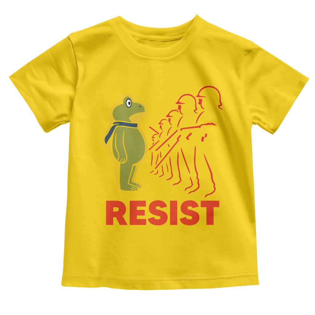 Frog Resist Toddler T Shirt Free Portland Political Satire - Wonder Print Shop