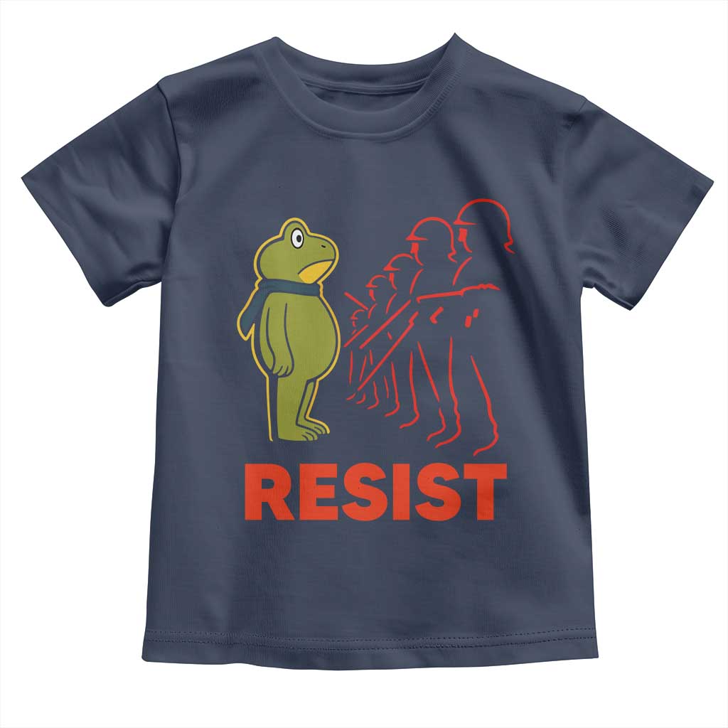 Frog Resist Toddler T Shirt Free Portland Political Satire - Wonder Print Shop