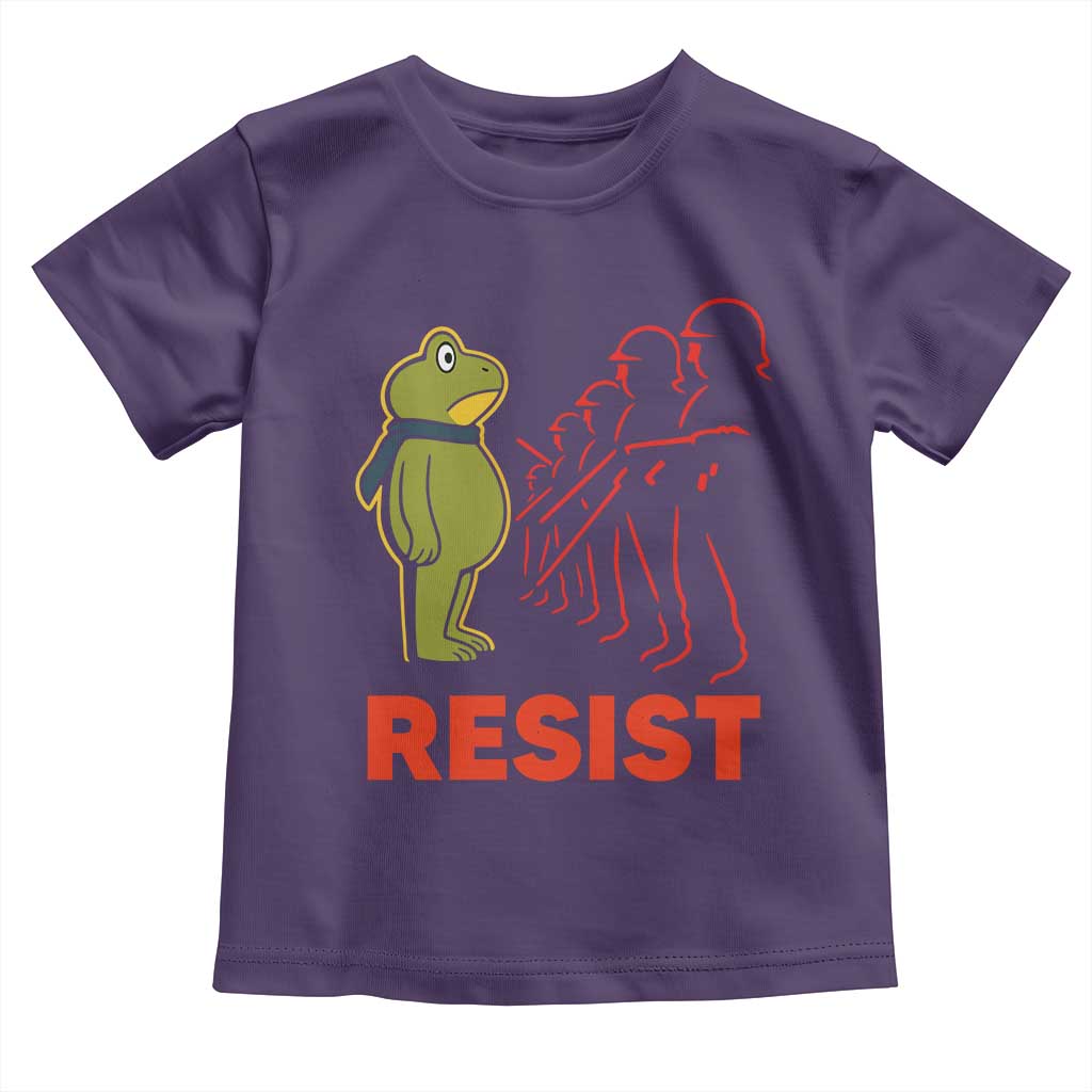 Frog Resist Toddler T Shirt Free Portland Political Satire - Wonder Print Shop