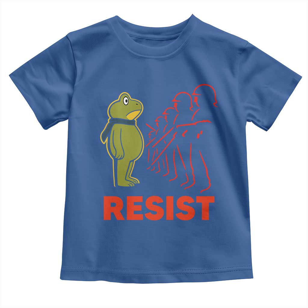 Frog Resist Toddler T Shirt Free Portland Political Satire - Wonder Print Shop