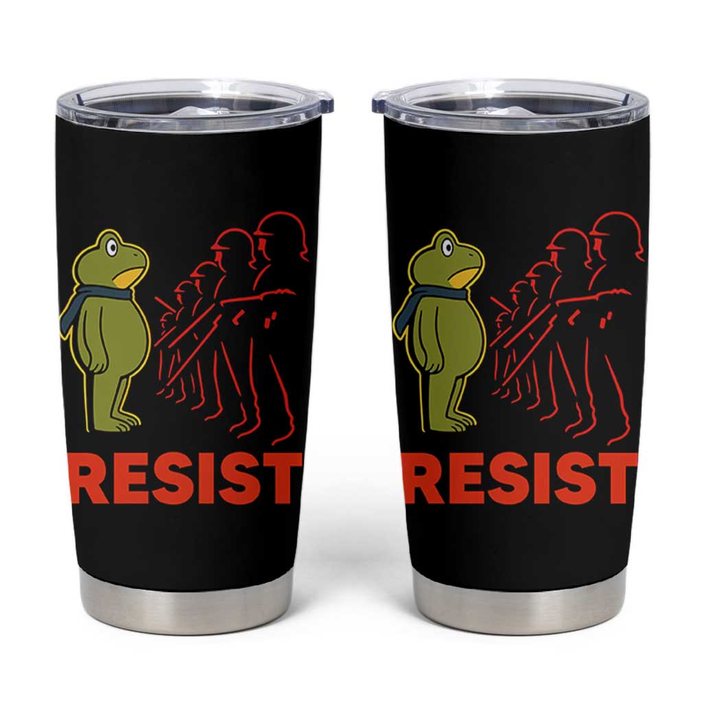 Frog Resist Tumbler Cup Free Portland Political Satire - Wonder Print Shop