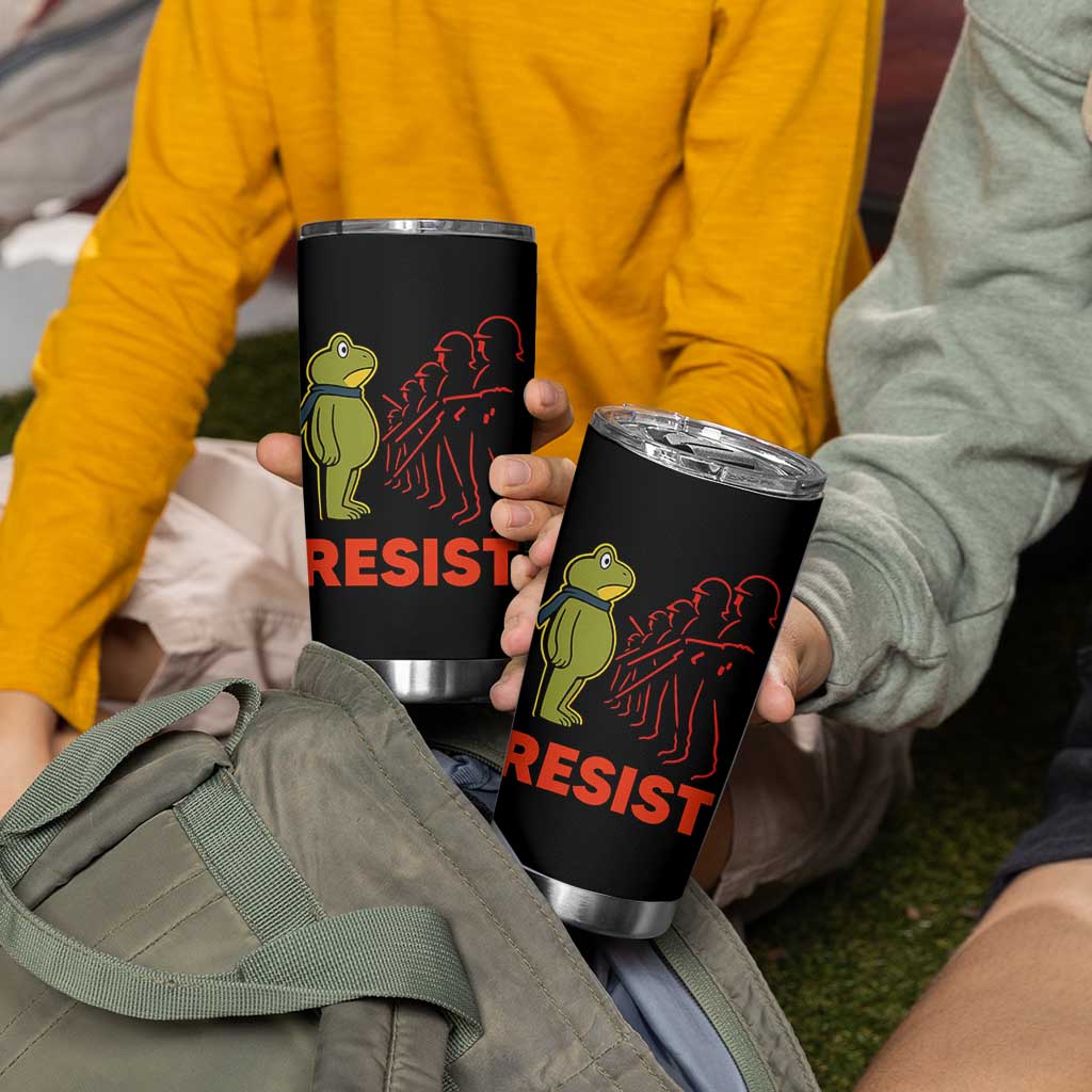 Frog Resist Tumbler Cup Free Portland Political Satire - Wonder Print Shop
