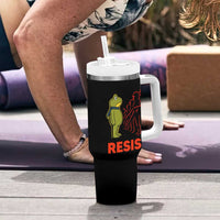 Frog Resist Tumbler With Handle Free Portland Political Satire - Wonder Print Shop