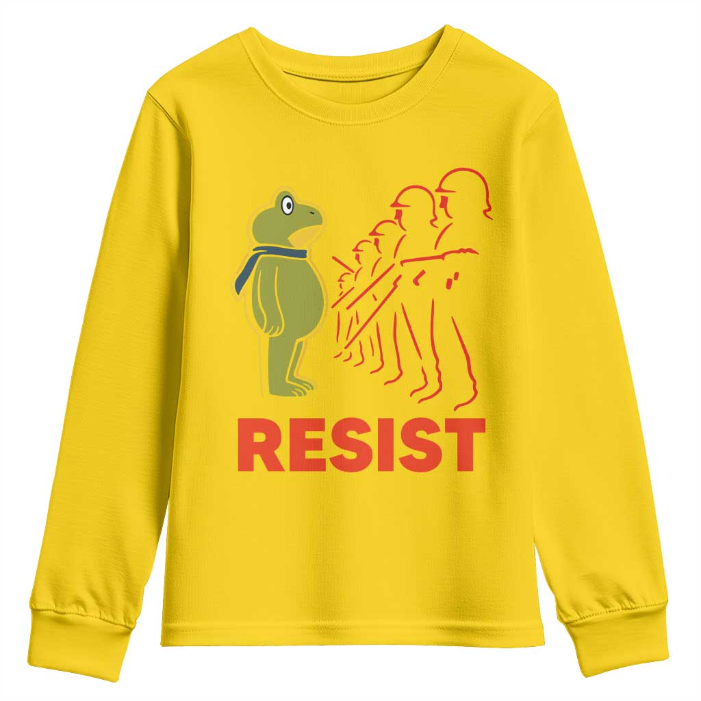 Frog Resist Youth Sweatshirt Free Portland Political Satire - Wonder Print Shop