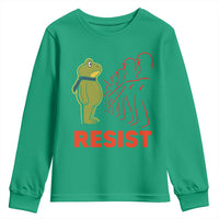 Frog Resist Youth Sweatshirt Free Portland Political Satire - Wonder Print Shop