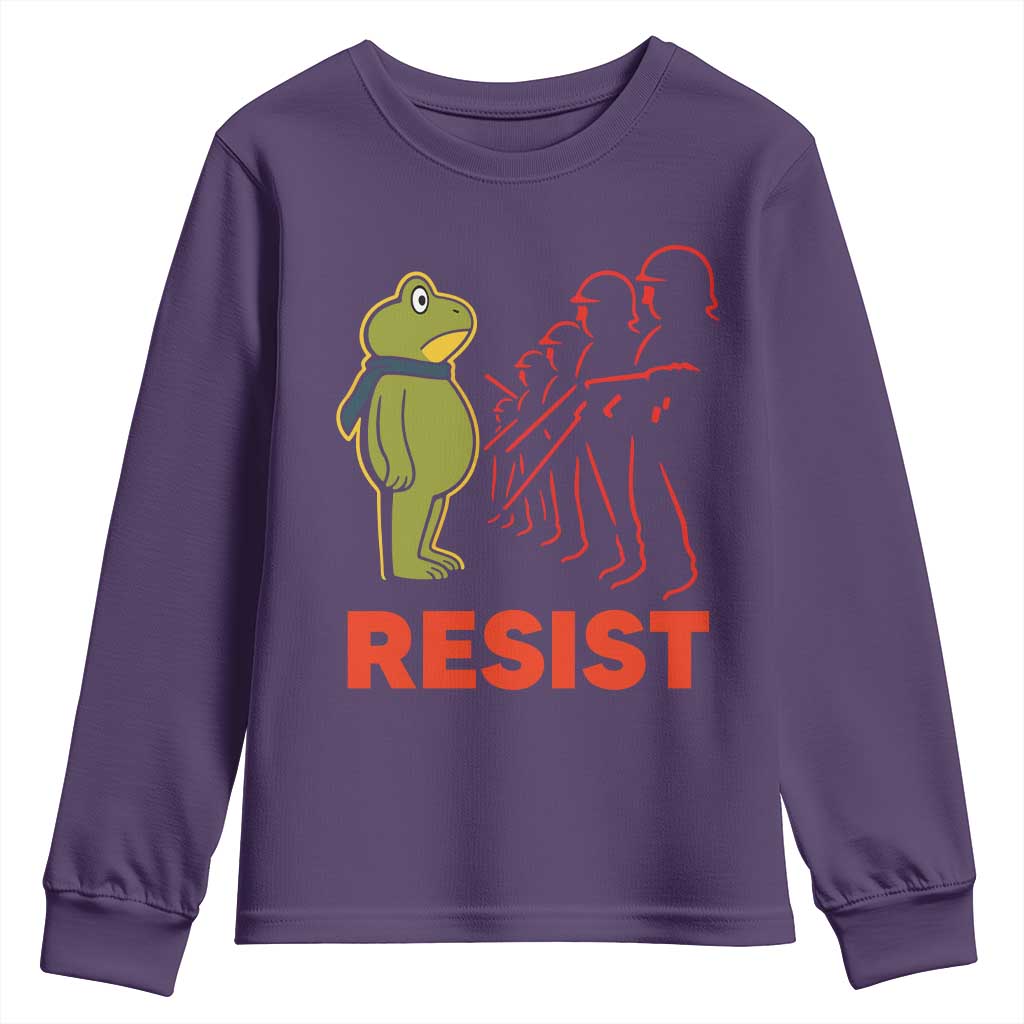 Frog Resist Youth Sweatshirt Free Portland Political Satire - Wonder Print Shop