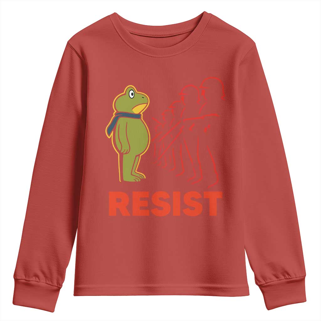 Frog Resist Youth Sweatshirt Free Portland Political Satire - Wonder Print Shop