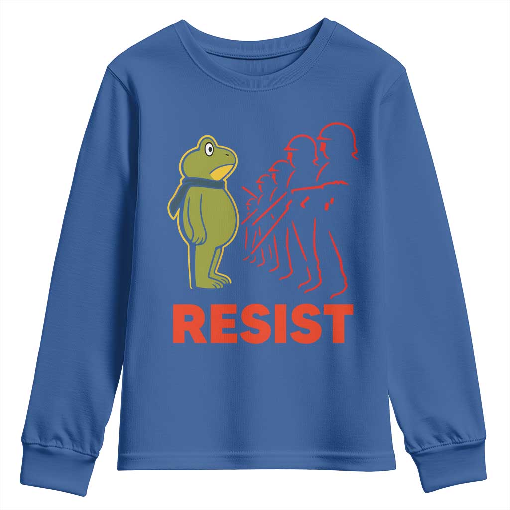 Frog Resist Youth Sweatshirt Free Portland Political Satire - Wonder Print Shop