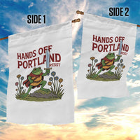 Hands Off Portland Sword Frog Garden Flag Freedom Fighters Hero Resist - Wonder Print Shop
