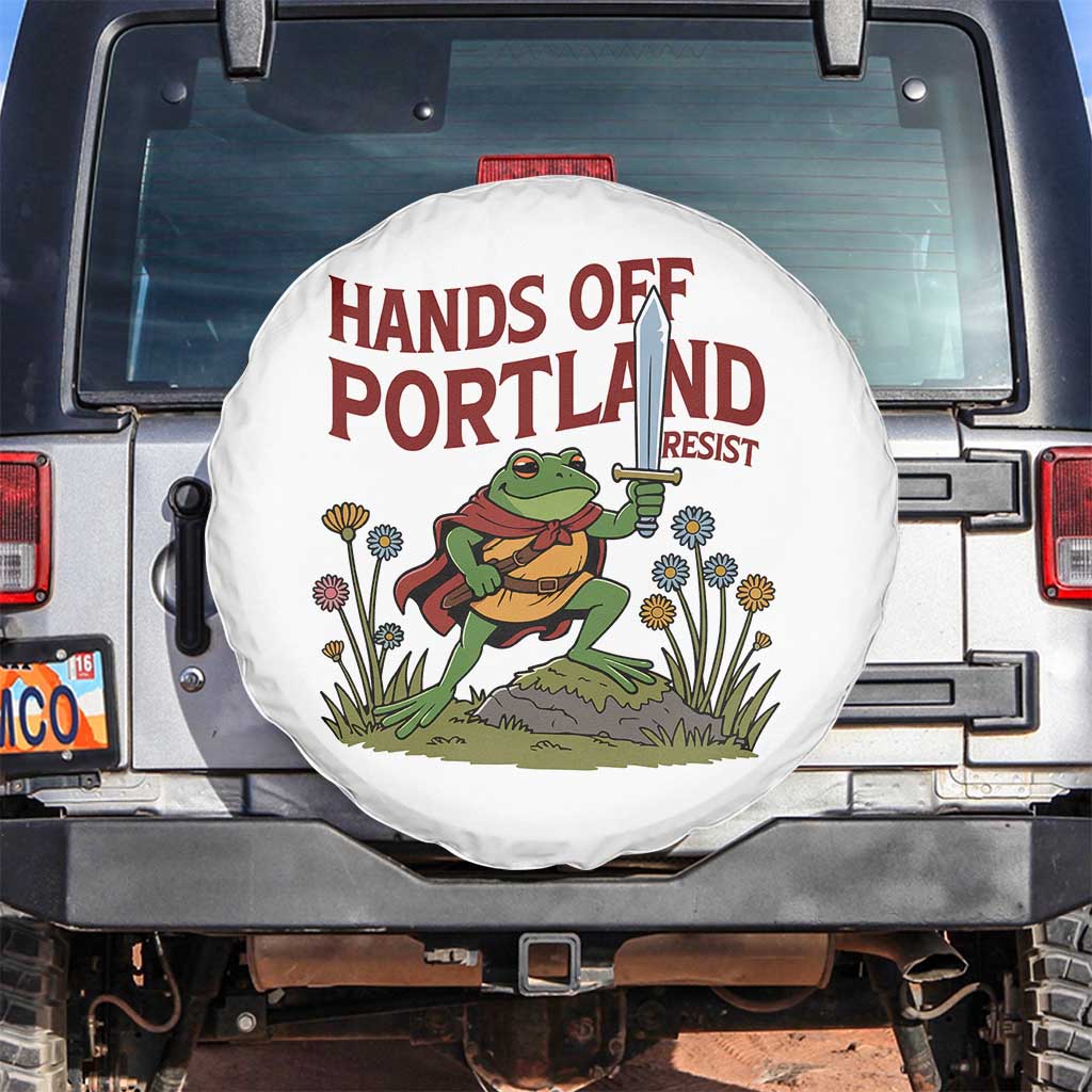Hands Off Portland Sword Frog Spare Tire Cover Freedom Fighters Hero Resist - Wonder Print Shop