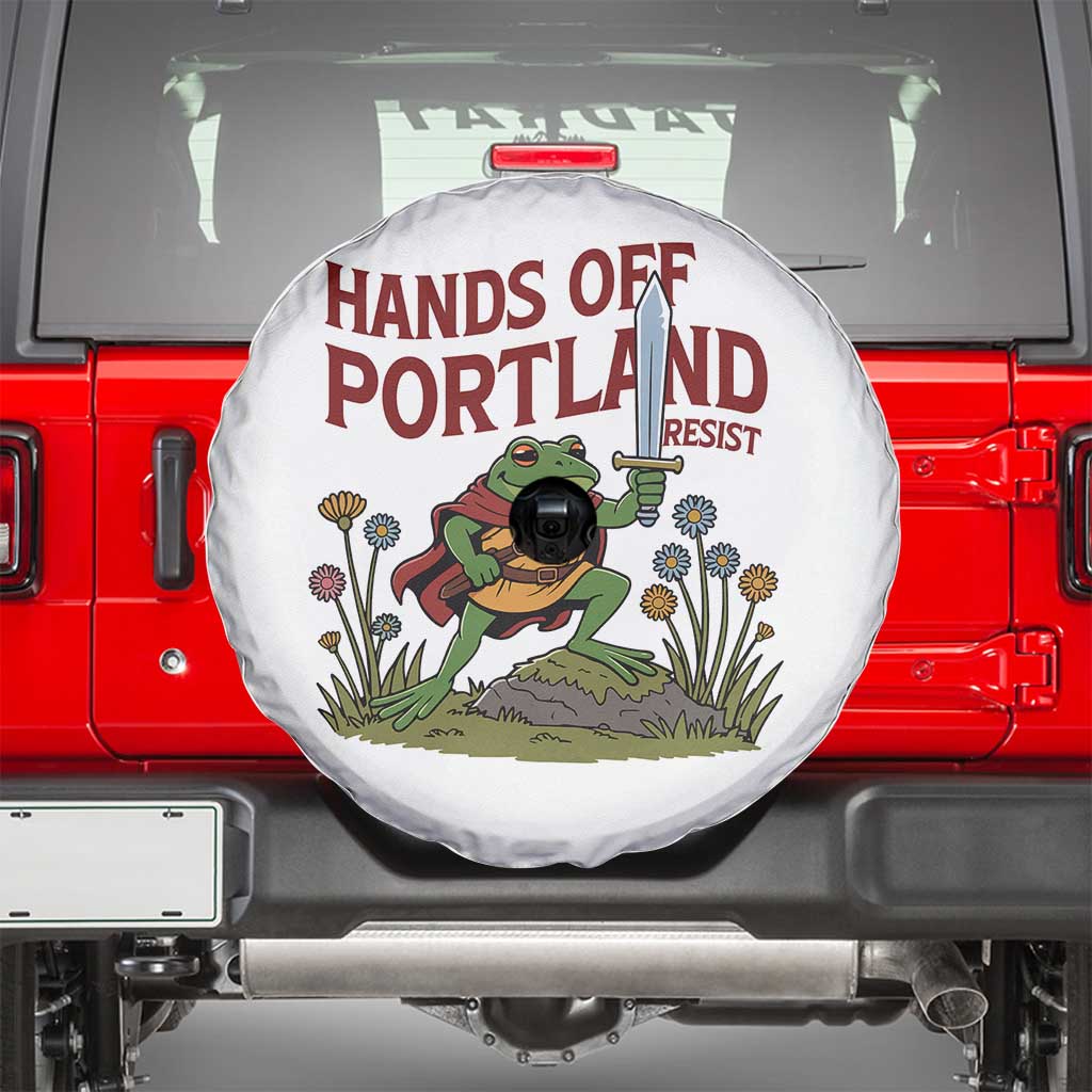 Hands Off Portland Sword Frog Spare Tire Cover Freedom Fighters Hero Resist - Wonder Print Shop