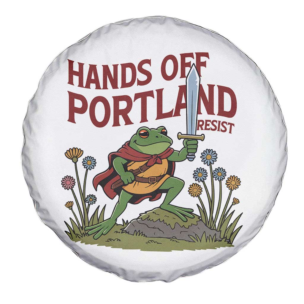 Hands Off Portland Sword Frog Spare Tire Cover Freedom Fighters Hero Resist - Wonder Print Shop