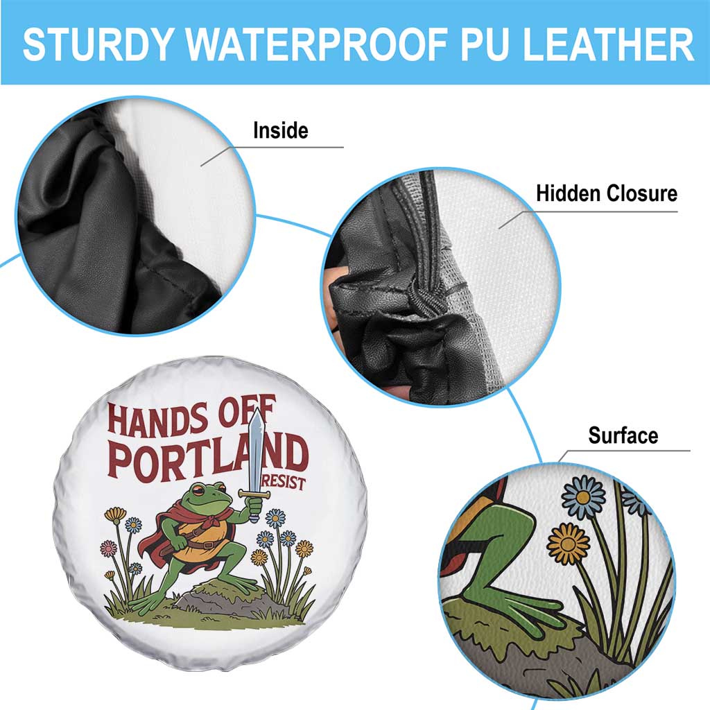 Hands Off Portland Sword Frog Spare Tire Cover Freedom Fighters Hero Resist - Wonder Print Shop