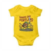 Hands Off Portland Sword Frog Baby Onesie Freedom Fighters Hero Resist - Wonder Print Shop