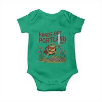 Hands Off Portland Sword Frog Baby Onesie Freedom Fighters Hero Resist - Wonder Print Shop