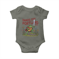 Hands Off Portland Sword Frog Baby Onesie Freedom Fighters Hero Resist - Wonder Print Shop