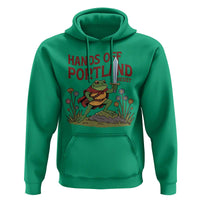 Hands Off Portland Sword Frog Hoodie Freedom Fighters Hero Resist - Wonder Print Shop