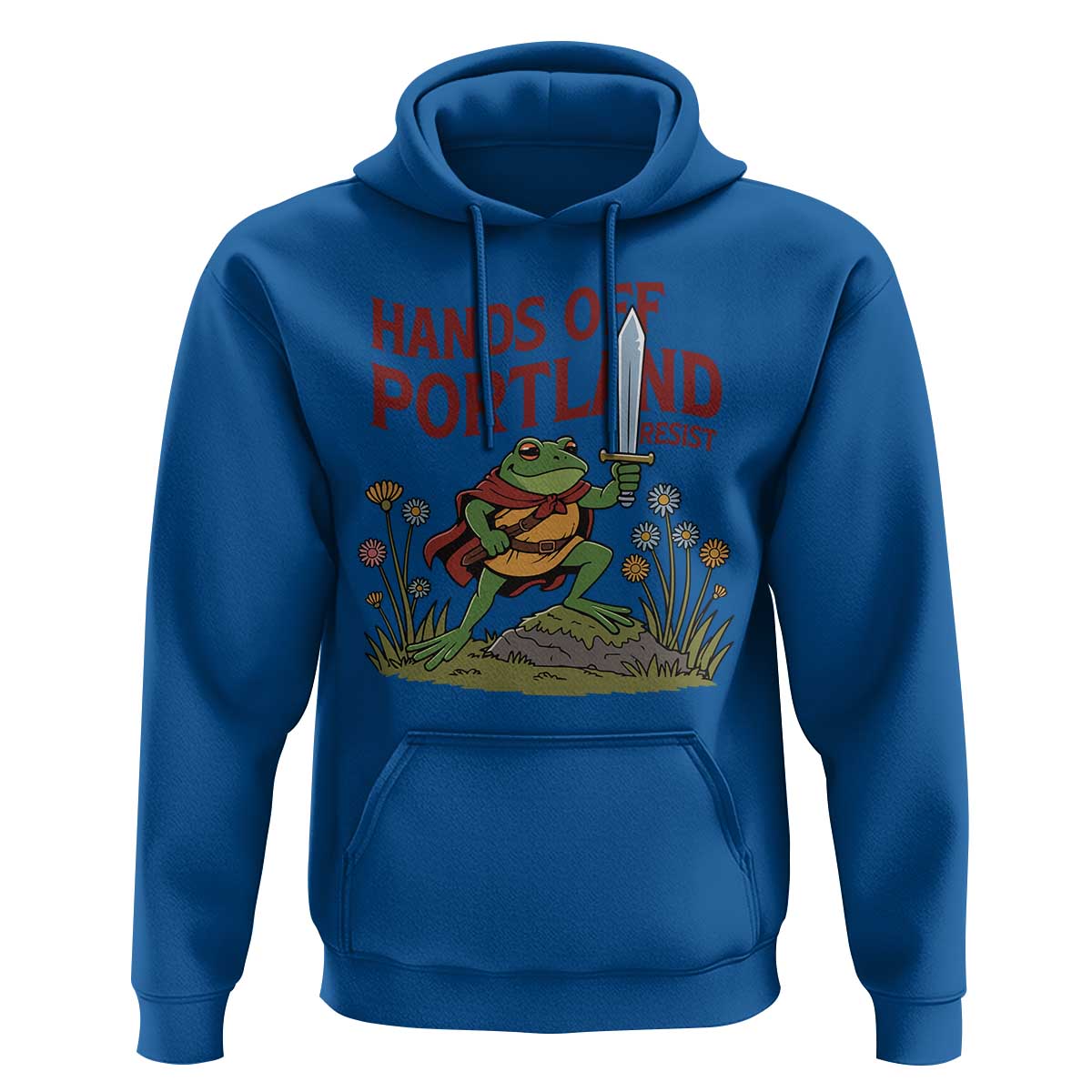 Hands Off Portland Sword Frog Hoodie Freedom Fighters Hero Resist - Wonder Print Shop