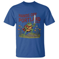 Hands Off Portland Sword Frog T Shirt Freedom Fighters Hero Resist - Wonder Print Shop