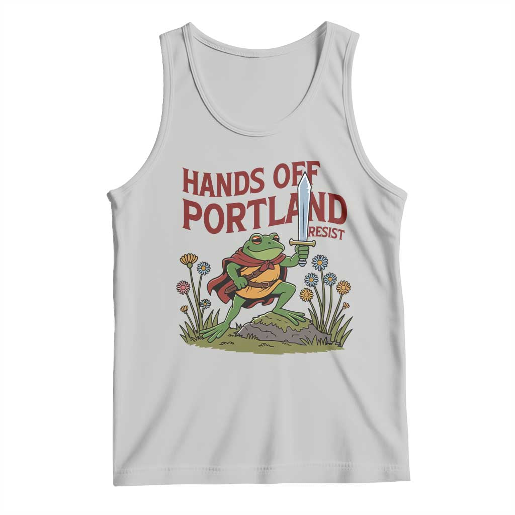 Hands Off Portland Sword Frog Tank Top Freedom Fighters Hero Resist - Wonder Print Shop