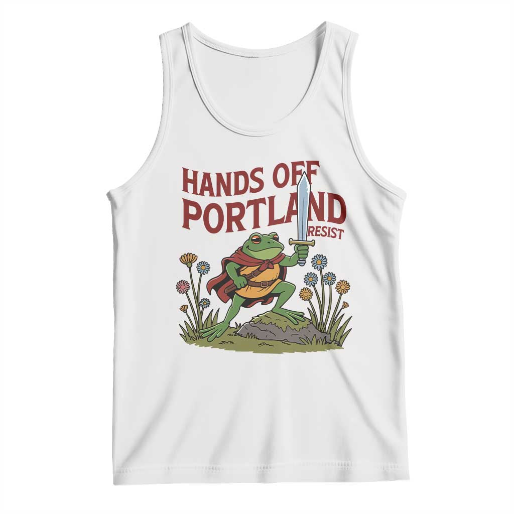 Hands Off Portland Sword Frog Tank Top Freedom Fighters Hero Resist - Wonder Print Shop